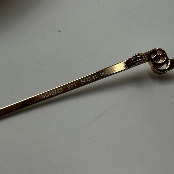 🆕 GUCCI 🧿 NWOT GG1279S 001 Square Frame Sunglasses, Gray Lenses - Picture 16 of 16